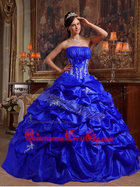 Blue dresses for quinceaneras