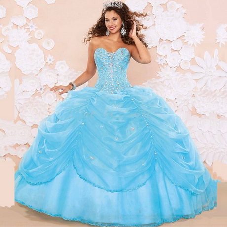 Blue dresses for quinceaneras