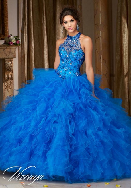 Blue quinceañera dresses