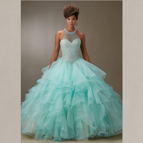 Light blue quinceanera dresses