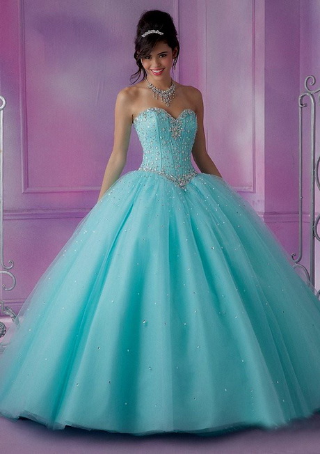 Light blue quinceanera dresses