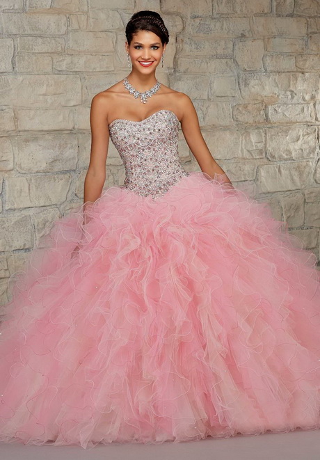 Light pink quinceanera dresses