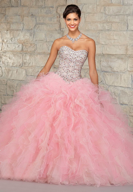 Light pink quinceanera dresses