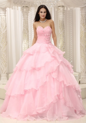 Light pink quinceanera dresses