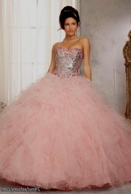 Light pink quinceanera dresses