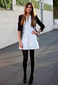 Outfit con vestido blanco