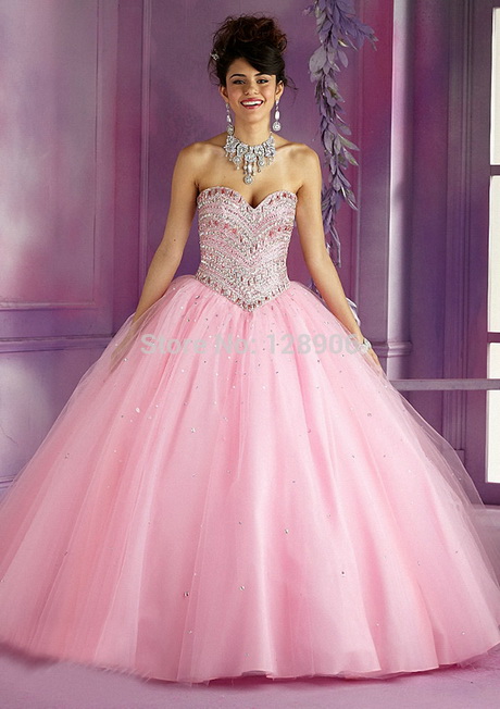 Pink quinceanera dresses