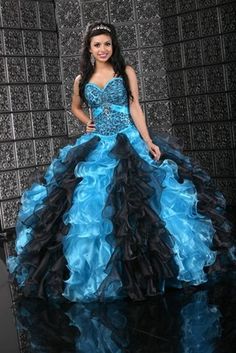 Quinceanera dresses blue