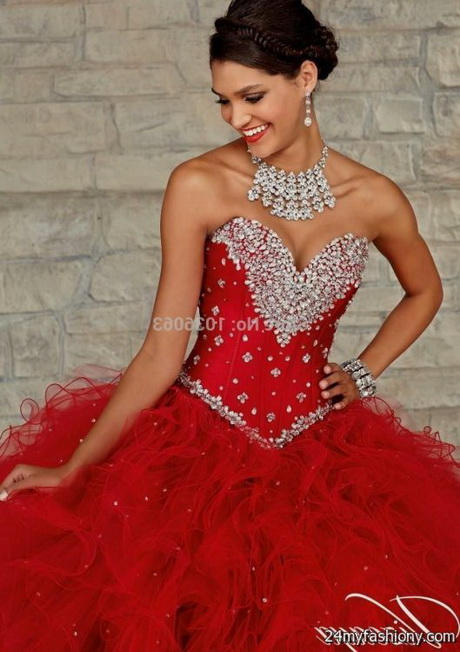 Quinceanera dresses red