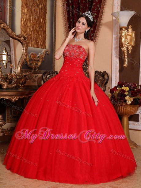 Red 15 dresses