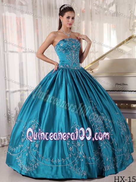 Teal quinceanera dresses