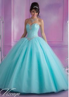 Tiffany blue quinceanera dresses