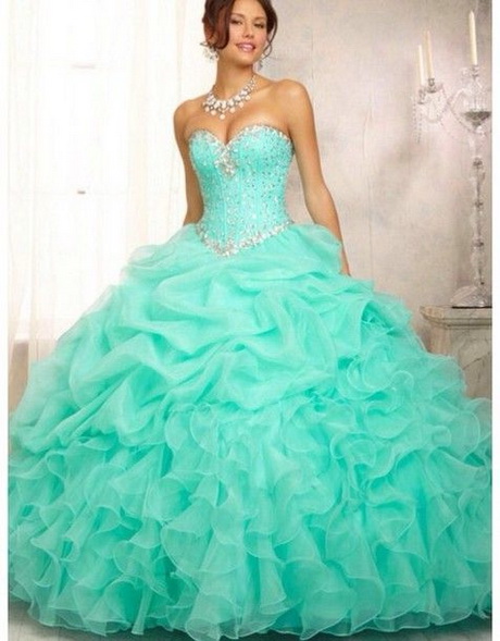 Turquoise quinceanera dresses