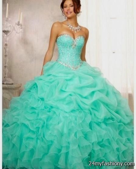 Turquoise quinceanera dresses