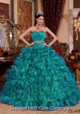 Turquoise quinceanera dresses