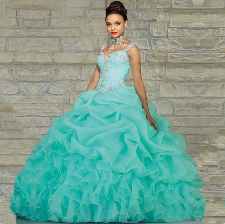 Turquoise quinceanera dresses