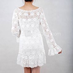 Vestidos tejidos blancos