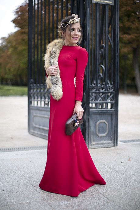 Chaqueta para vestido rojo