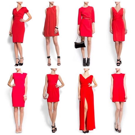 Complementos para un vestido rojo corto