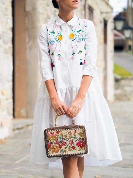 Vestido blanco flores