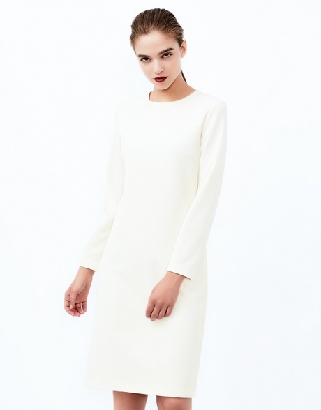 Vestido manga larga blanco