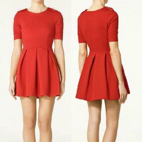 Vestido rojo con vuelo