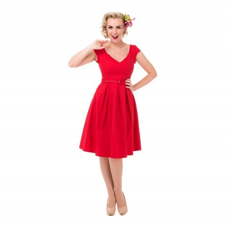 Vestido rojo con vuelo