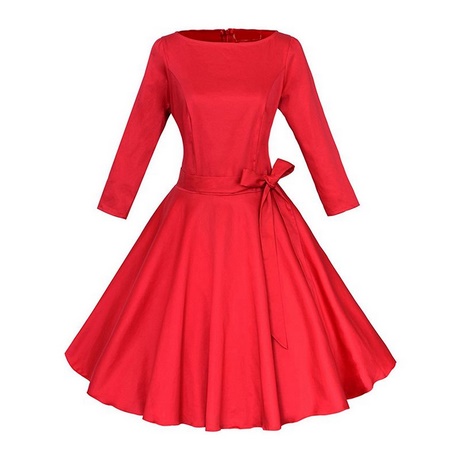 Vestido rojo con vuelo