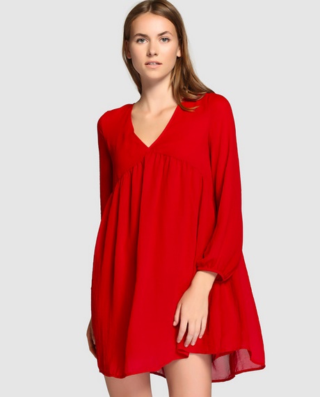 Vestido rojo con vuelo