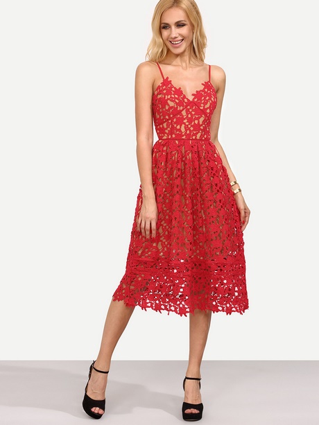 Vestido rojo con vuelo