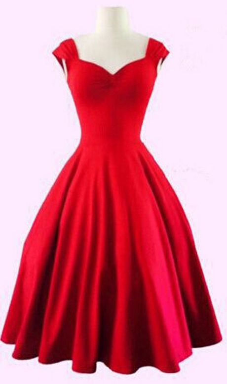 Vestido vintage rojo