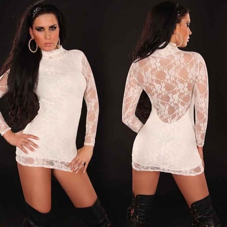 Vestidos blancos de manga larga