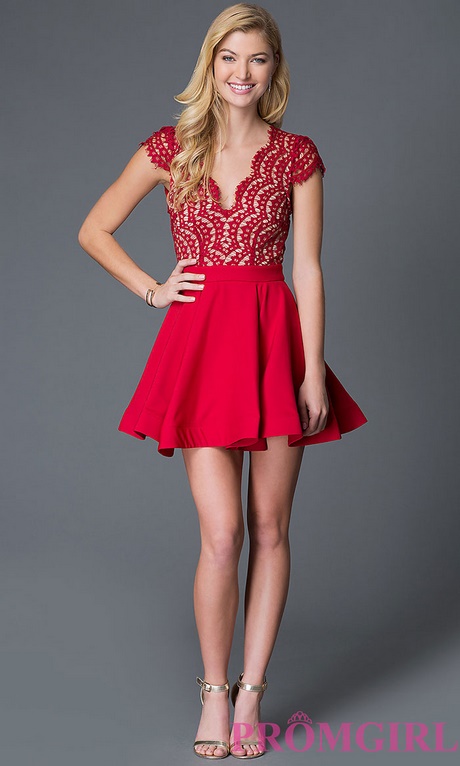 Vestidos cortos de fiesta rojos