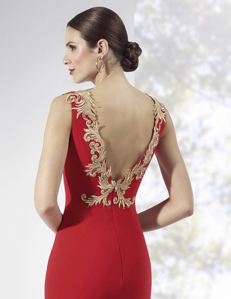 Vestidos de coctel rojos 2017