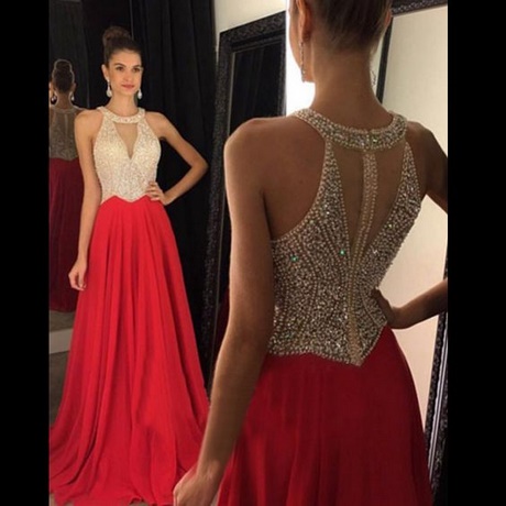 Vestidos de fiesta rojos largos 2017