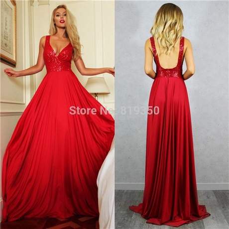 Vestidos de fiesta rojos largos