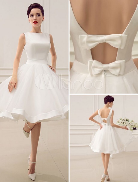 Vestidos de novia cortos sencillos y elegantes