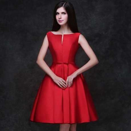 Vestidos elegantes cortos rojos