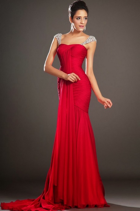 Vestidos elegantes en rojo