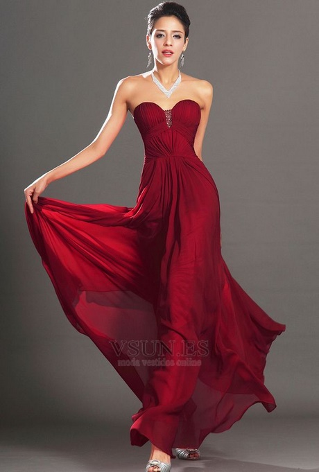 Vestidos elegantes en rojo