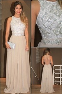 Vestidos largos beige