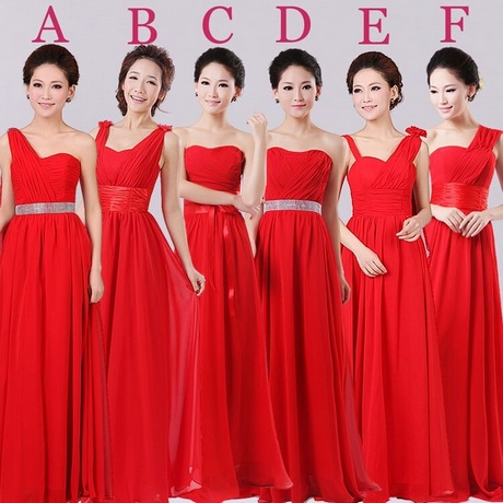 Vestidos para damas en rojo