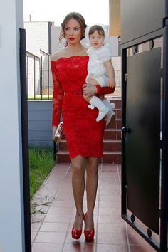 Vestidos rojos para boda cortos