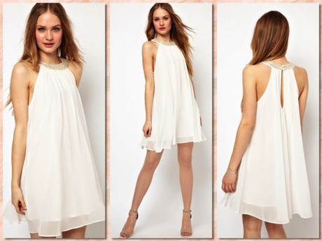 Vestidos sueltos blancos