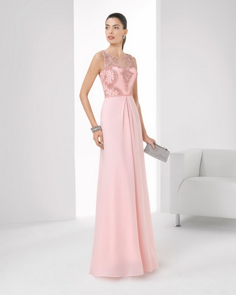 Vestidos madrina rosa clara 2017