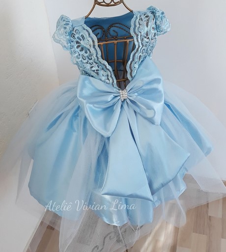 Vestido azul de princesa