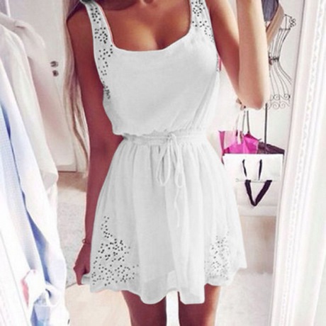 Vestido blanco corto verano