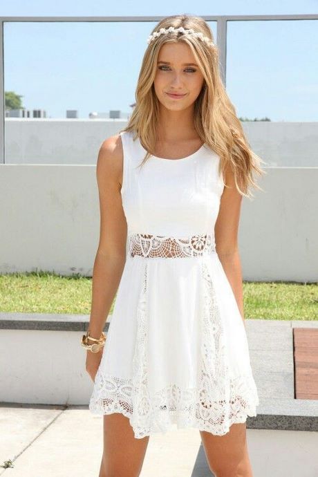 Vestido blanco de verano corto