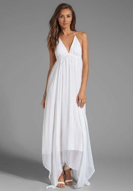 Vestido blanco largo sencillo