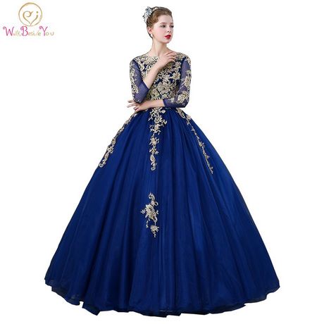 Vestido quinceañera azul